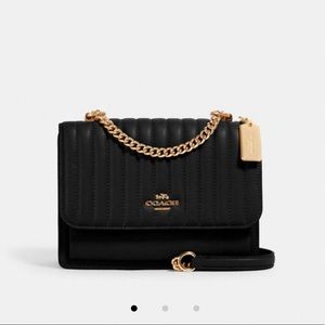 Coach klare crossbody with linear quilting - new